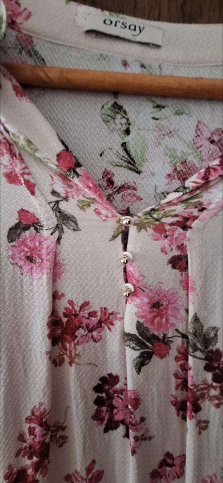 Kvietky staroružová blúzka, orsay,38