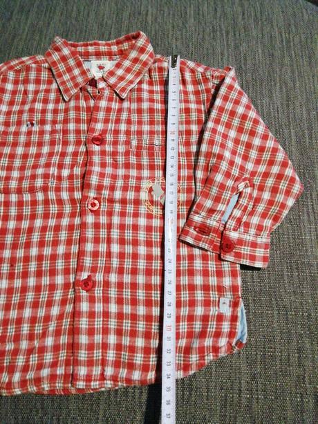 Flanelová košeľa v super stave, baby club,74