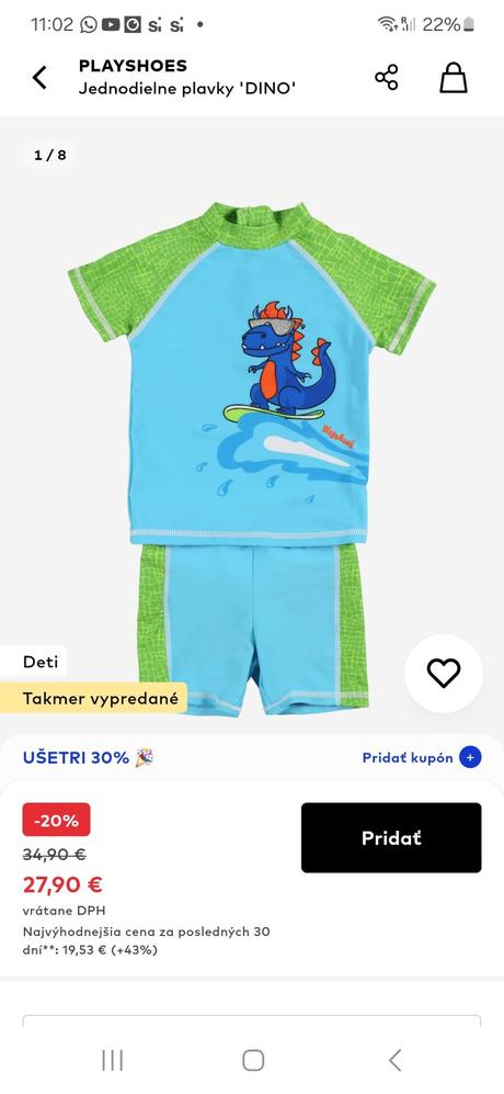 Playshoes chlapčenské plavky, playshoes,92