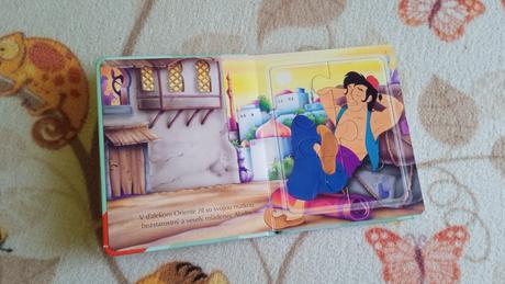 Kniha s puzzle "aladin",
