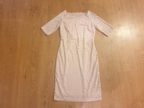 Ružové čipkované šaty, orsay,l