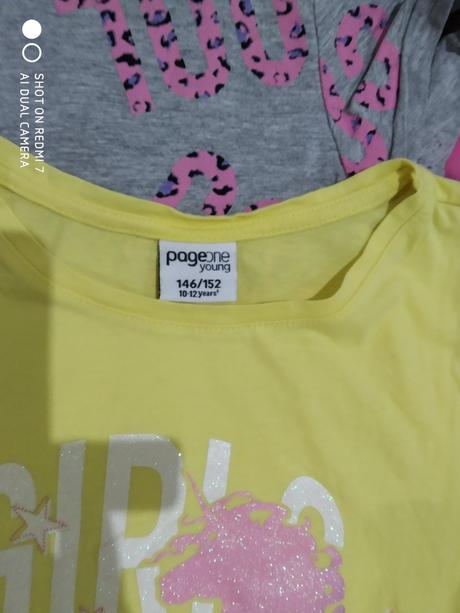 3x tričká veľ.146/152, takko,146