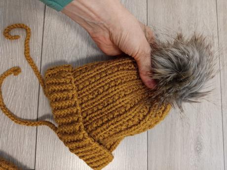 Zimny set modry a hnedy novy pre babatko, ajs,42