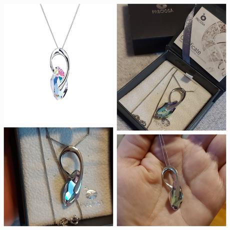 Náhrdelník preciosa z krištáľu,