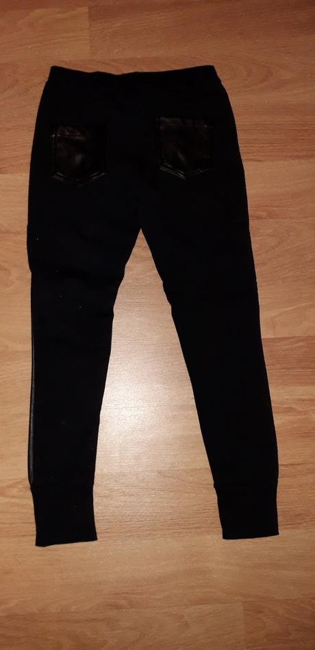 Čierne koženkové nohavice north pole, 128