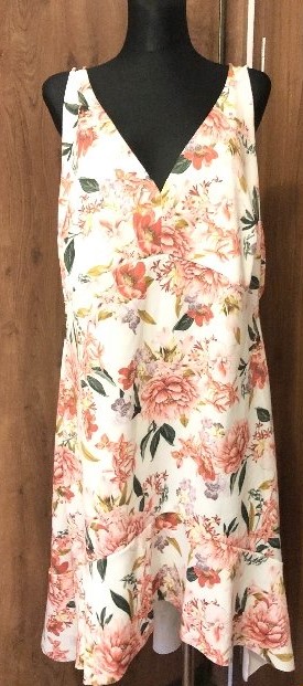 Krásne letné kvetinové šaty, xxl