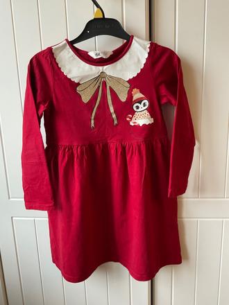 Šaty červené h a m, h&m,128
