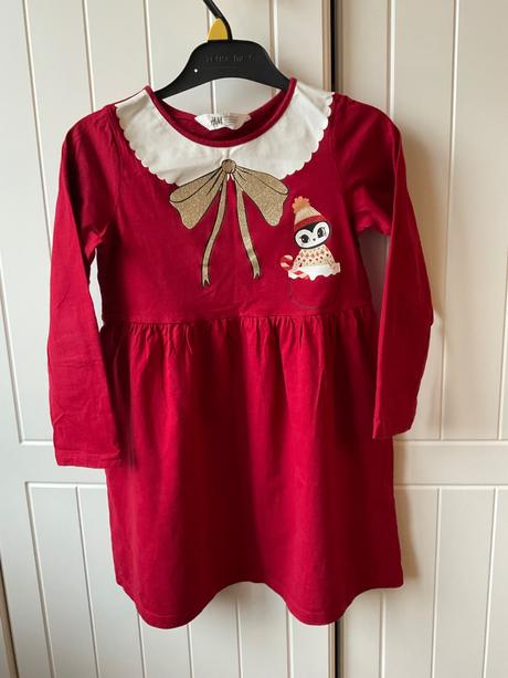 Šaty červené h a m, h&m,128