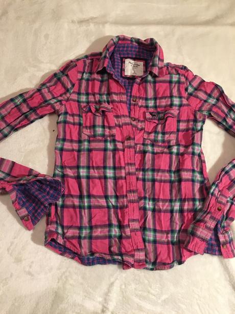 Flanelová košeľa abercrombie, abercrombie&fitch,s