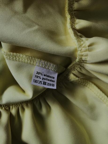 Jasnožlté šaty numoco, vs, s