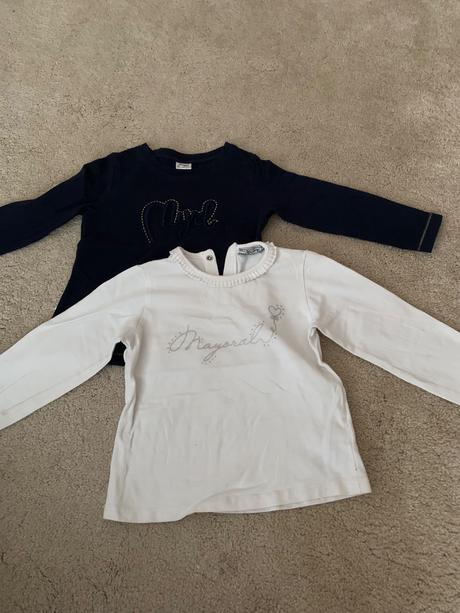 Tričko s dlhým rukávom, veľkosť 92, 2 kusy, mayoral,92