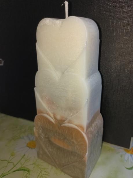 Sviečka palmový vosk ambra, 