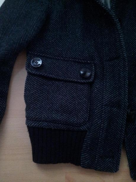 Kratky kabát/bunda na gombíky, sisley,38