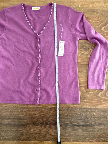 Vlnený fialový kardigan, m
