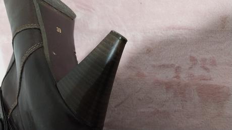 Hnedé čižmy na podpätku, 40