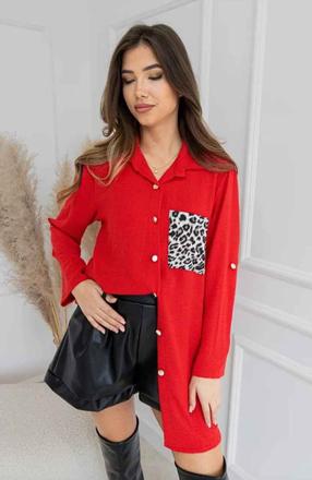 Nová červená košeľa uni veľ.m až xxl, 