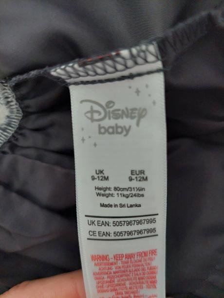 Disney šaty 9-12m, disney,74