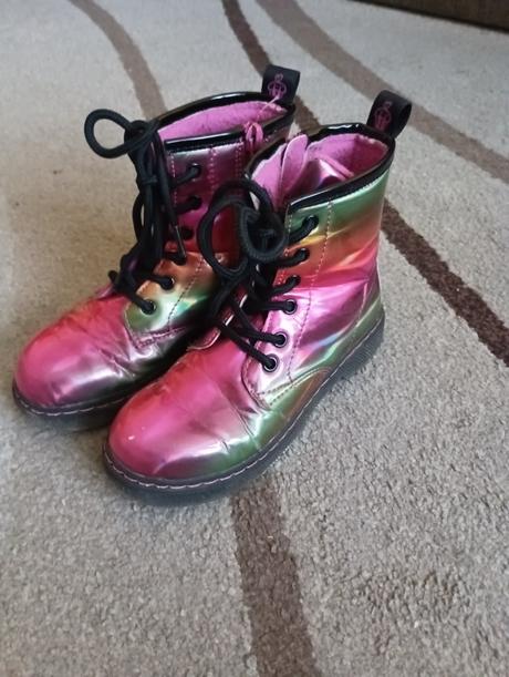 Dúhové členkové  prechodné topanky, cupcake,29