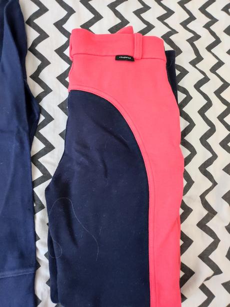 Jazdecké nohavice +tričko, hv polo,140