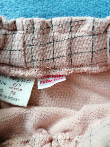 Ružové nohavice, zara,74