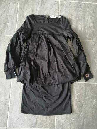 Dizajnérske čierne šaty danieladallavalle, vs, s