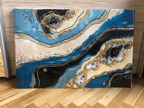 Živicový obraz kameň ostrov,