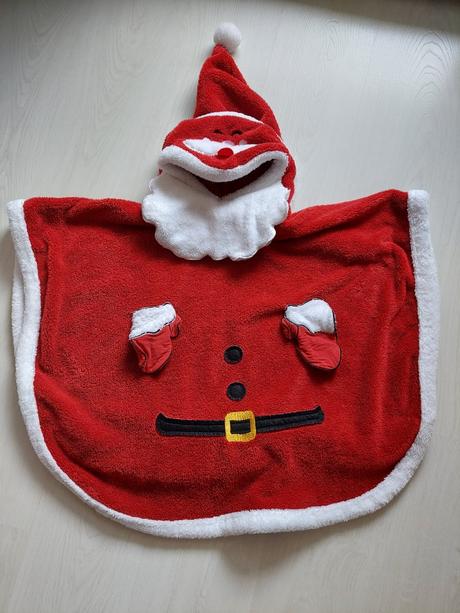 Pončo mikuláš dedo mráz,