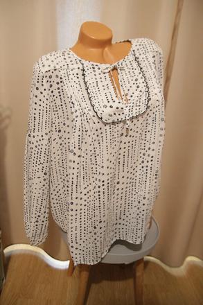 Bielo čierna blúzka gap, l, gap,l