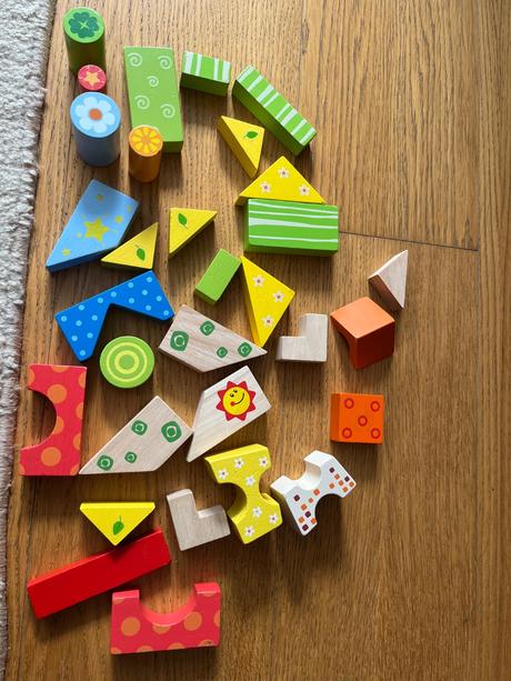 Drevené kocky 31 kusov - sviatia v tme, 