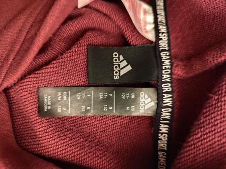 Mikina s klokaním vreckom, adidas,152