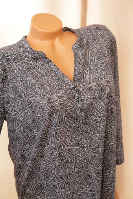 Modro biela blúzka h&m, xl, h&m,xl