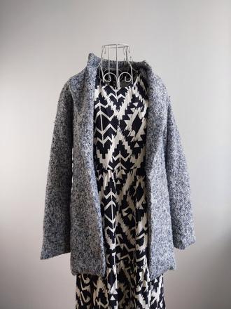 Kabát sivostriebornozlaty s, s