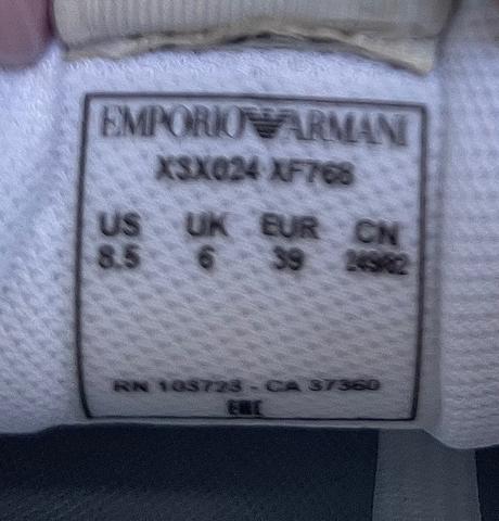 Emporio armani nove kožené tenisky, armani,39