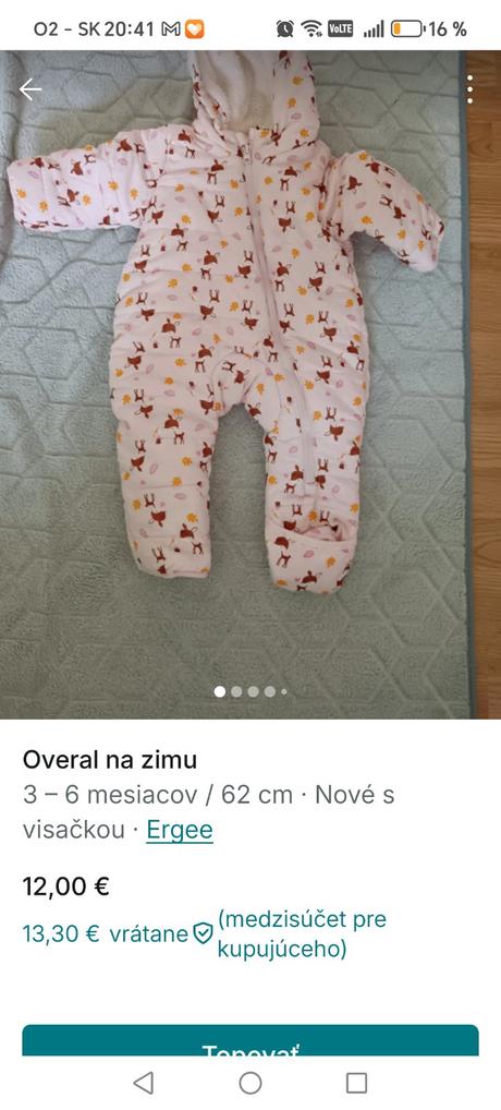 Zimný overal, ergee,62