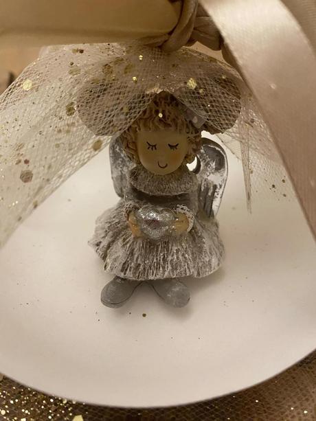 Anjelka na položenie - dievčatko so srdiečkom, 