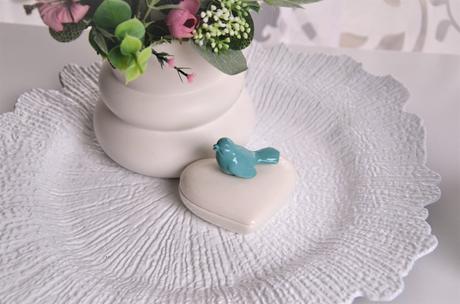 Keramická šperkovnica-vtáčik, 