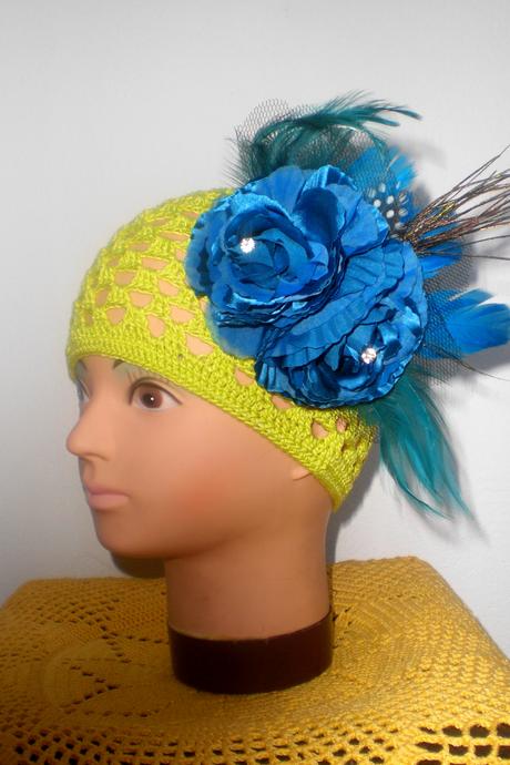 Háčkovaná čiapočka zelená, 104