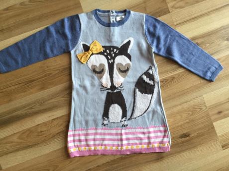 Predlzeny pulover/saty s medvedikomcistotnym,86/92, marks & spencer,86