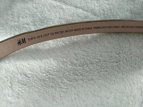 Zlatý opasok h&m, h&m