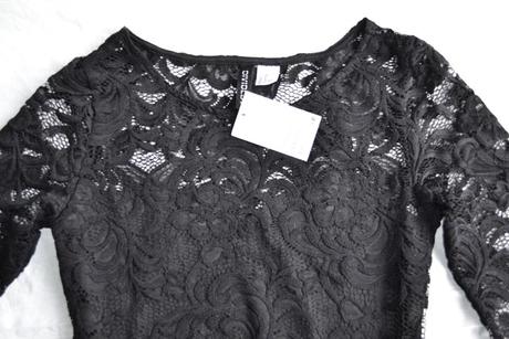 Čipkované šaty v 34/36, h&m,34