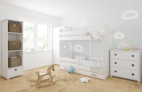 Poschodová posteľ+matrace, šírka (cm): 80,dĺžka (cm): 160