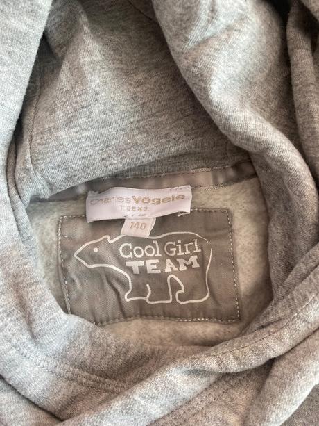 Dievčenská zateplená  mikina s vreckami, charles vögele,140