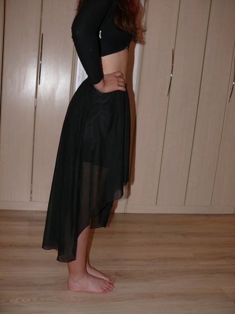 Asymetrická sukna s-m, s