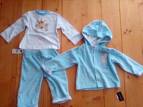 Sada 3ks tričko, bundička, nohavice 6-9 mes., 74