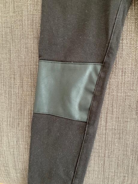 Legíny s koženkovými kolenami 116, h&m,116