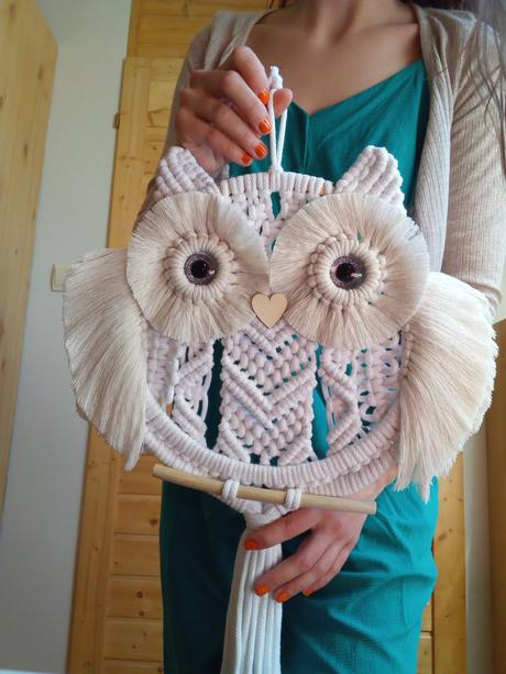 Macramé sovy rôzne,