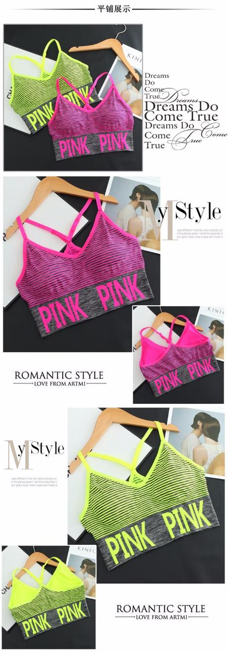 Sportova podprsenka pink , l / m / s