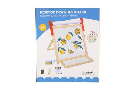 Tabuľa obojstranná magnetická s rolkou papiera, 