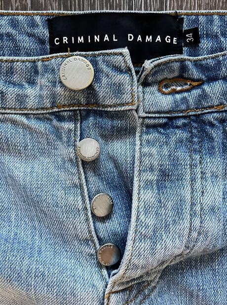 Džínsy criminal damage - xs/s, 34