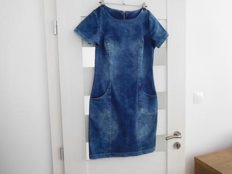 Šaty riflové, m , pružné, m